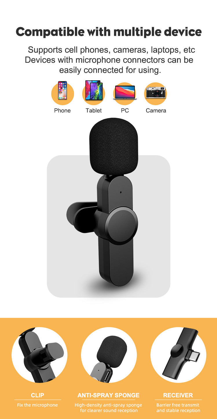 High Quality Mini Wireless Microphone for Type C