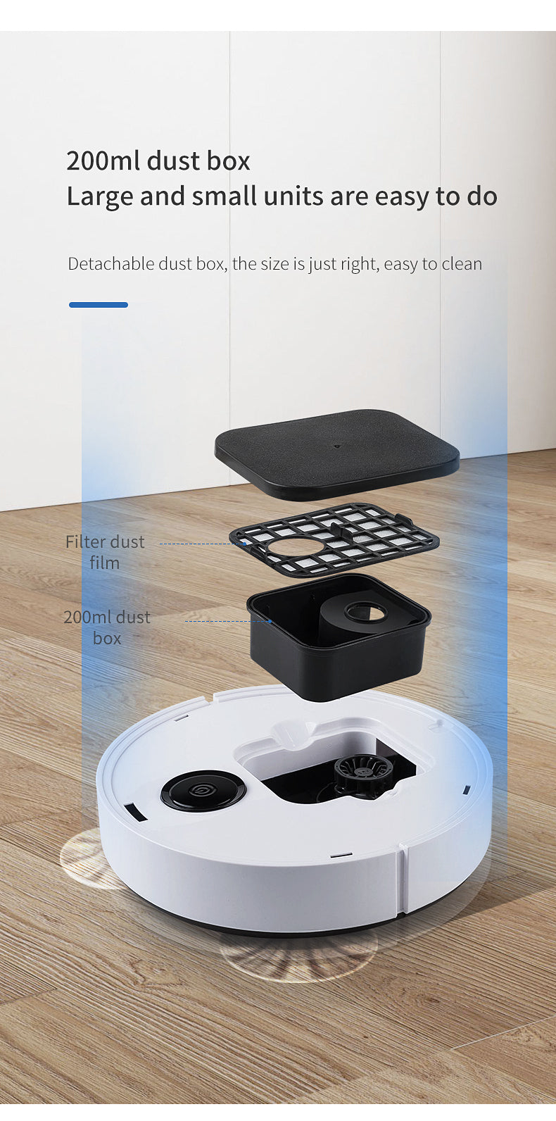 ES330 Touch Launch Robotic Vacuum Cleaner