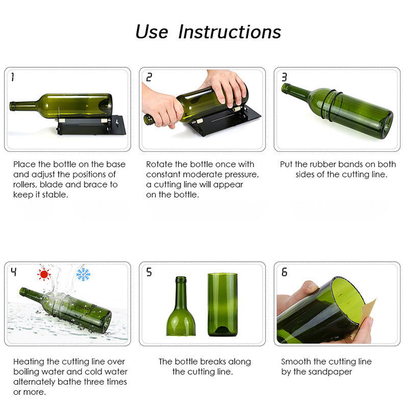 Professional DIY Manual Glass Bottle Cutting Tools