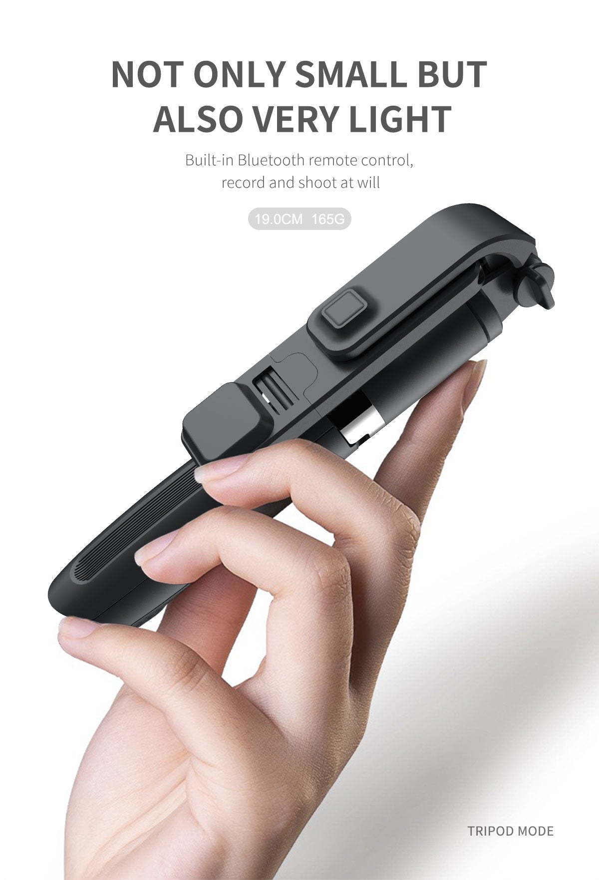 L02s Fill Light 360 Degree Rotating Wireless Portable Selfie Stick Tripod For Mobile