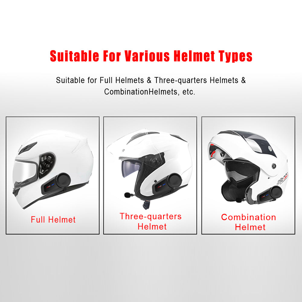 MAXTO M2 1000M Motorcycle Interphone Helmet Bluetooth Headset Moto Wireless Intercom for 6 Riders Talking FM Radio Waterproof