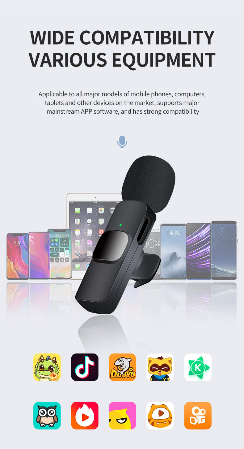 M22 Charging Box Wireless Microphone for type-c/lighting