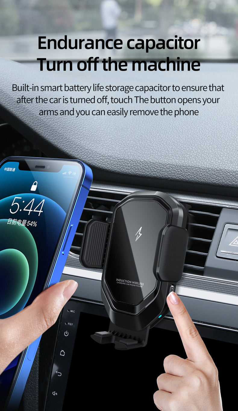 OJD-73 15W Induction Wireless Charger Car Phone Holder