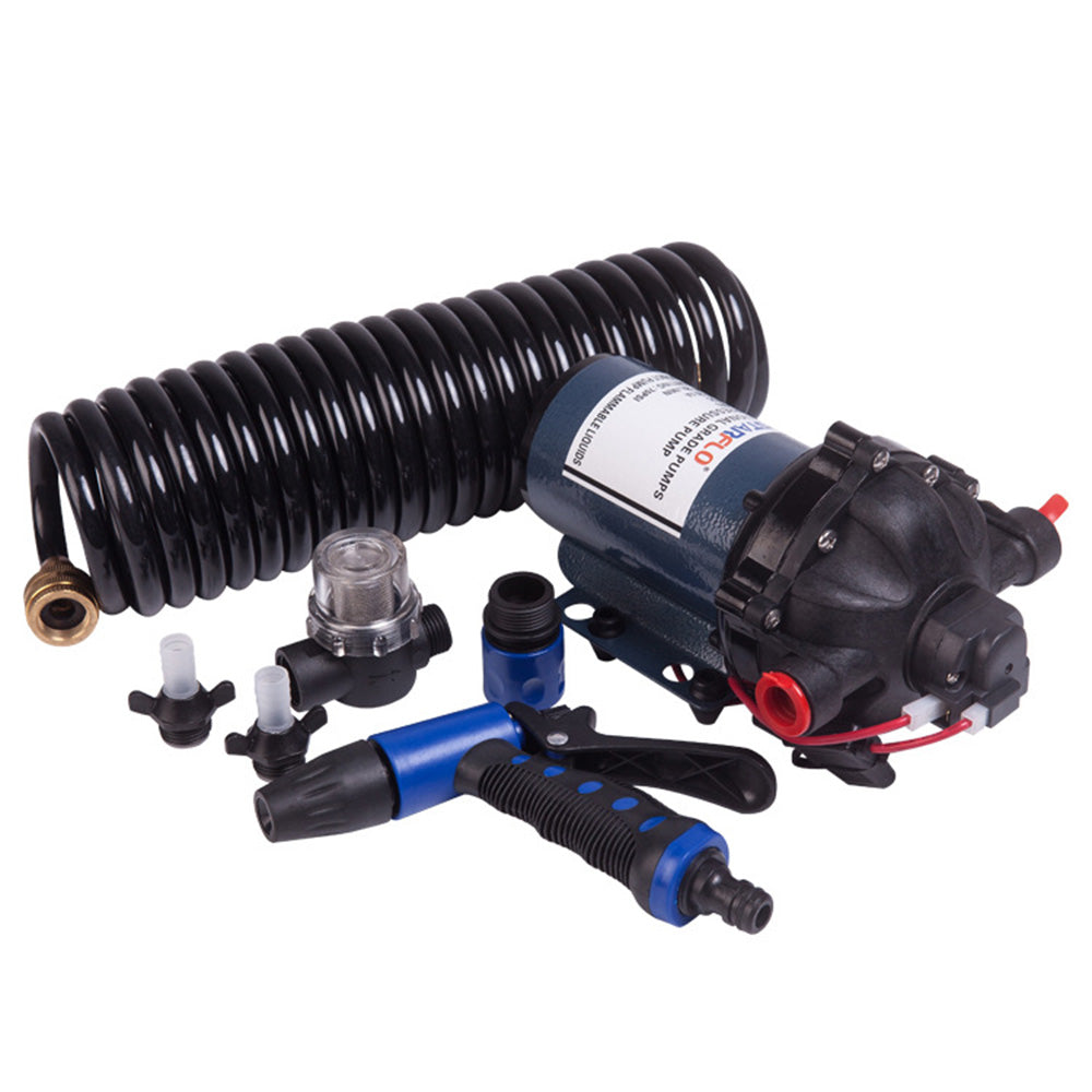 DC 12V 20LPM &nbsp;70PSI deck wash mini bike car wash water pump kit