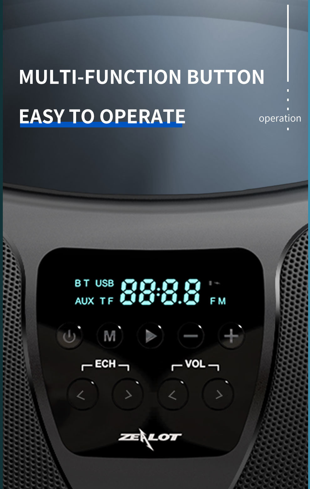P1 Karaoke Bluetooth wireless Speaker Microphone Multimedia Radio Function