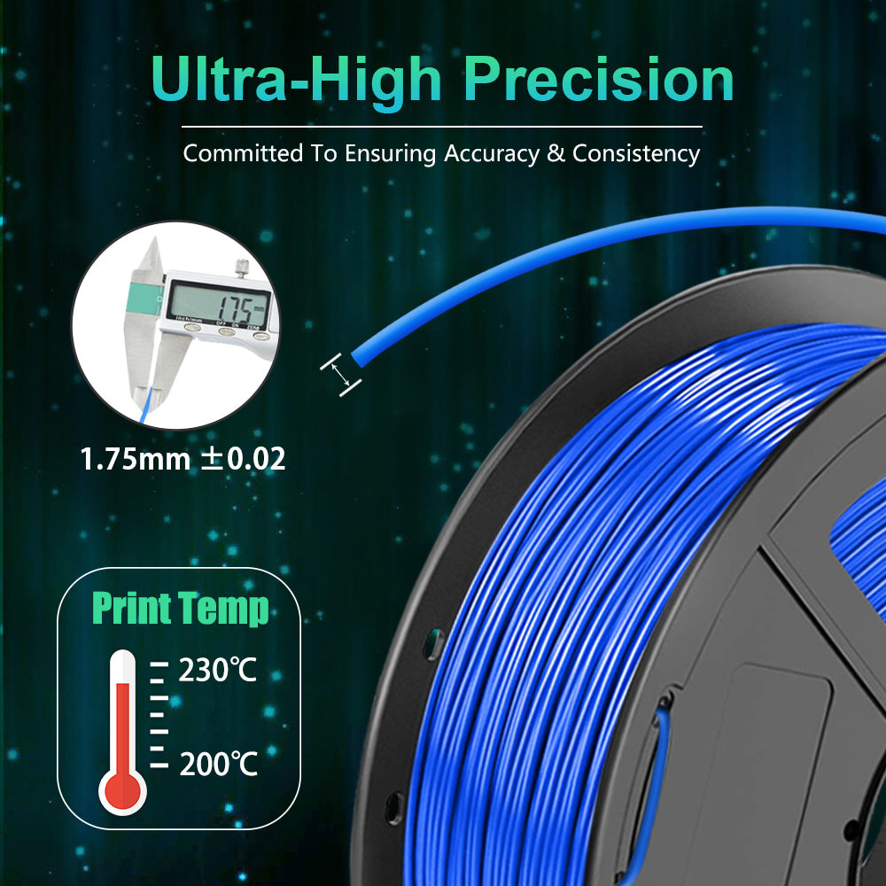 PLA 3D Filament 1.75mm Blue 1KG/Roll