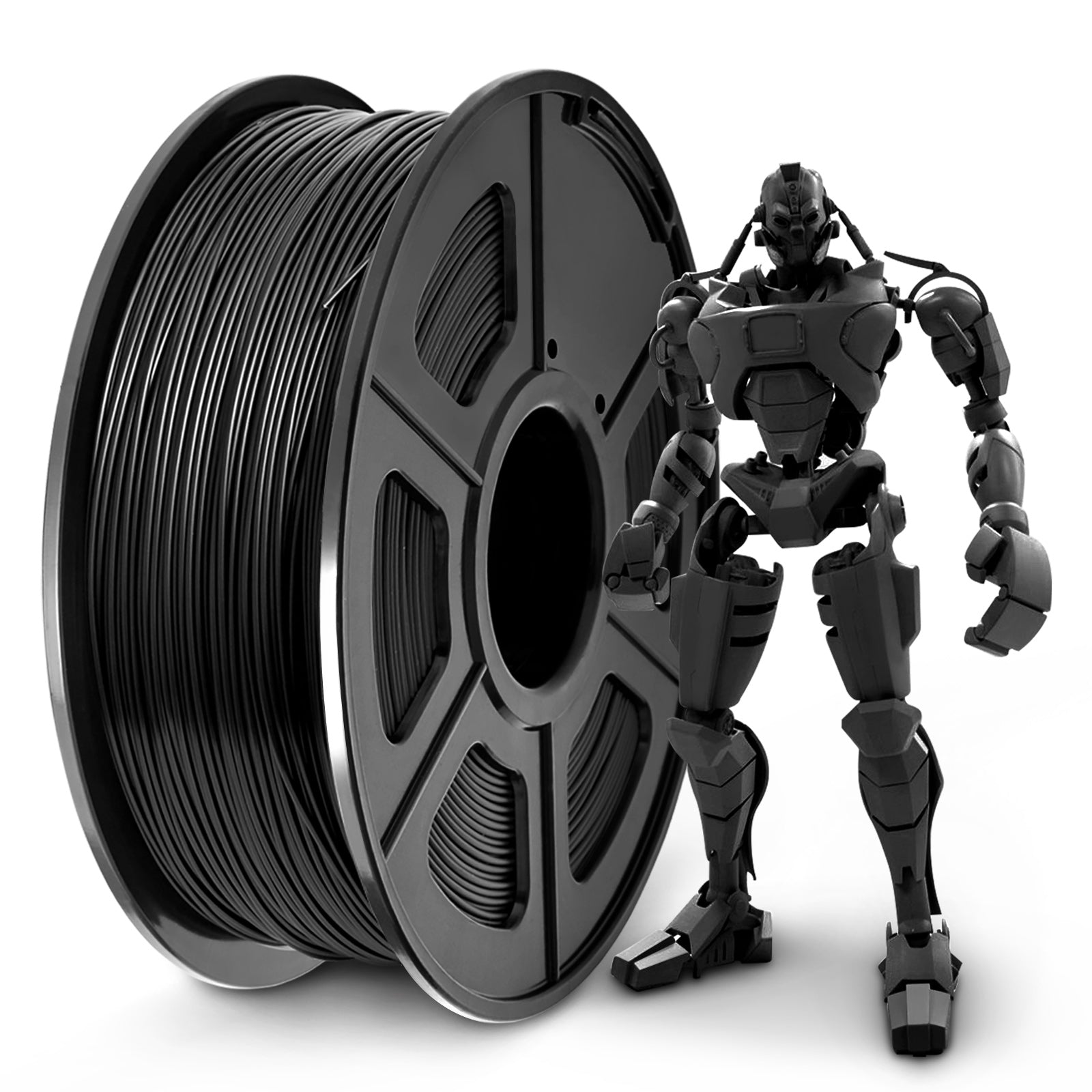 PLA+ 3D Filament 1.75mm Black 1KG/Roll