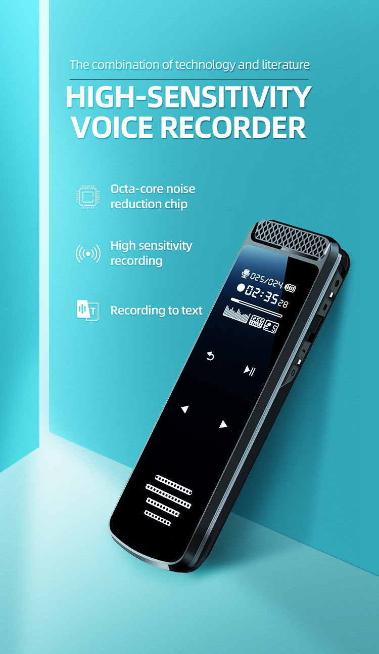 Q55 Digital Voice Recorder Touch Screen Voice-activated HD Noise Reduction