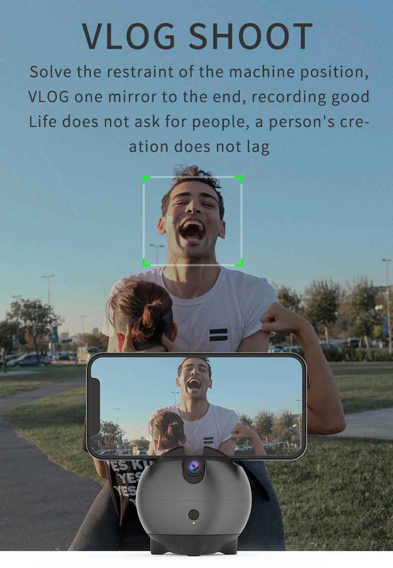 Q9 Al Gesture Recognition Two Axis Auto Tracking 360° Selfie Stick