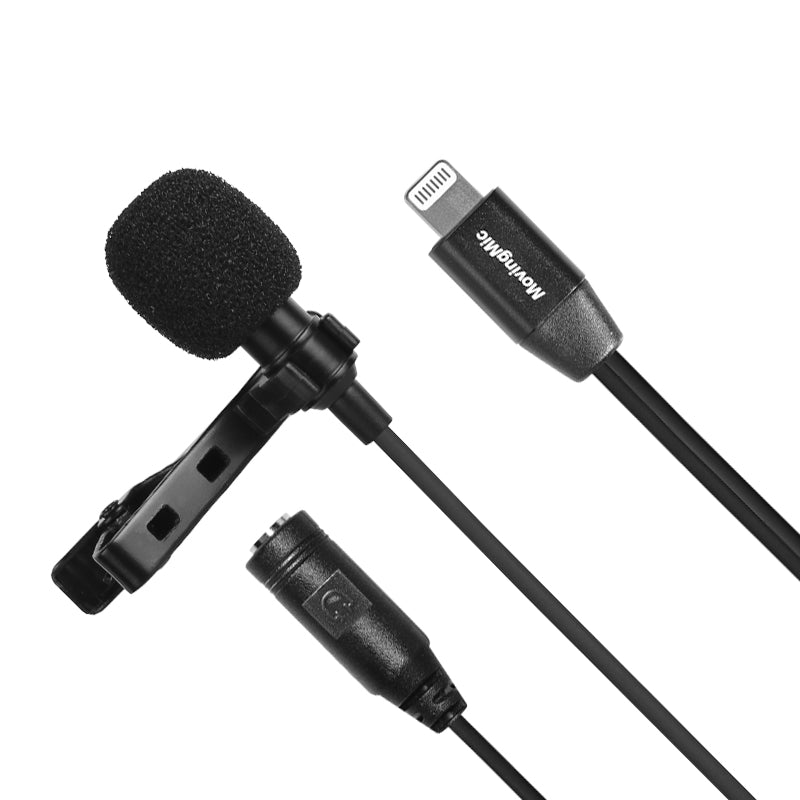 RL3 PRO Lavalier Microphone for Smartphones iPad and iPod touch