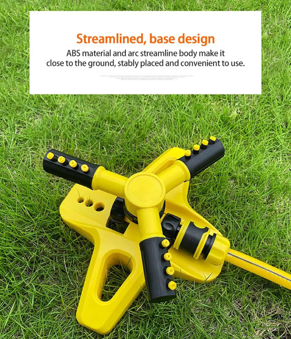 Garden Lawn Sprinkler Automatic 360 Degree Rotating Coverage Water Sprinkler