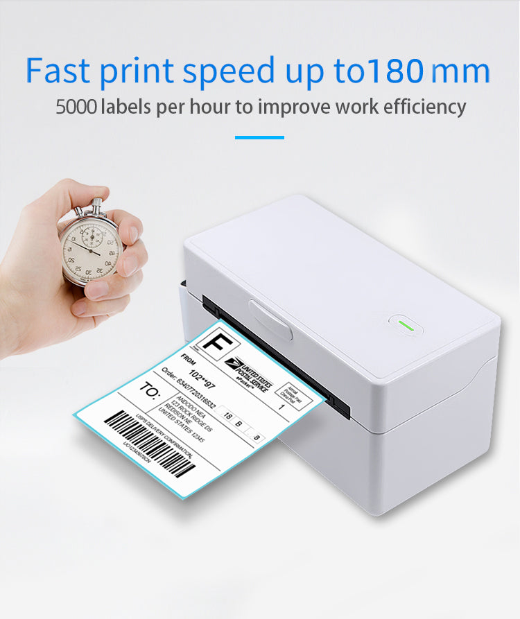 TDL407 Shipping Label  Address Product Price Barcode Sticker Width 40-120mm USB Bluetooth Thermal Printer