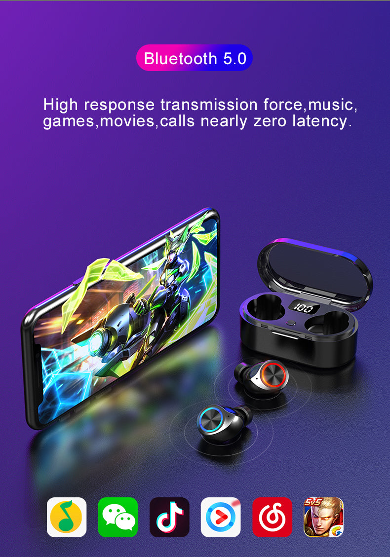 TW80 Wireless Earphone Bluetooth Headset For iOS Android