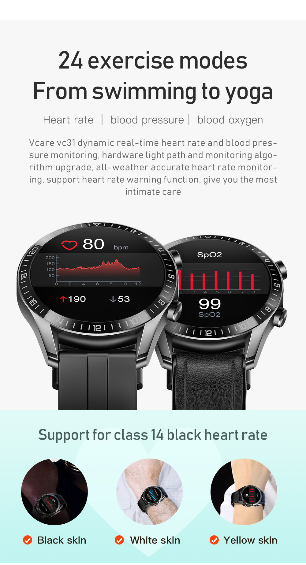 UM59 Smart Watch Bluetooth Blood Pressure Heart Rate IP67 Waterproof For IOS Android