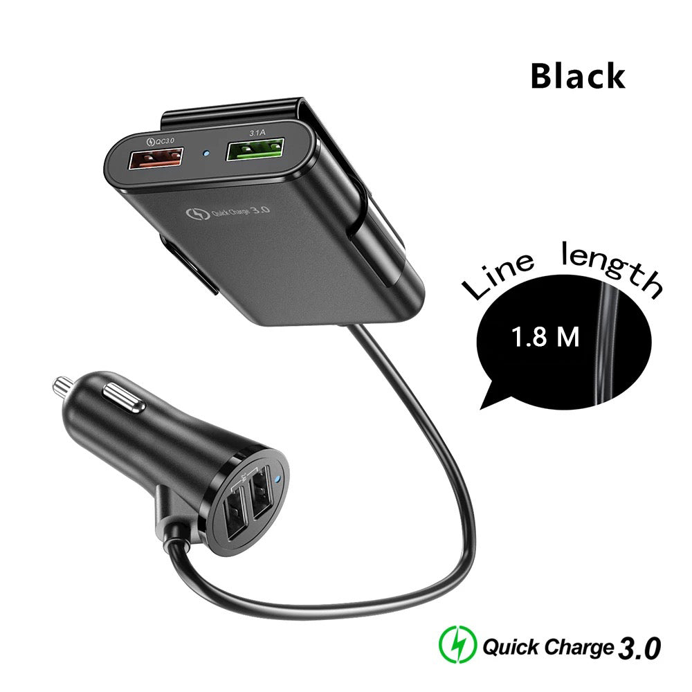 8A Quick Charge 3.0 4 in 1 Car Charger