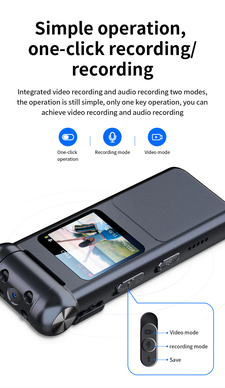 V18 64GB  Mini Camera 1080P Video Audio Voice Recorder
