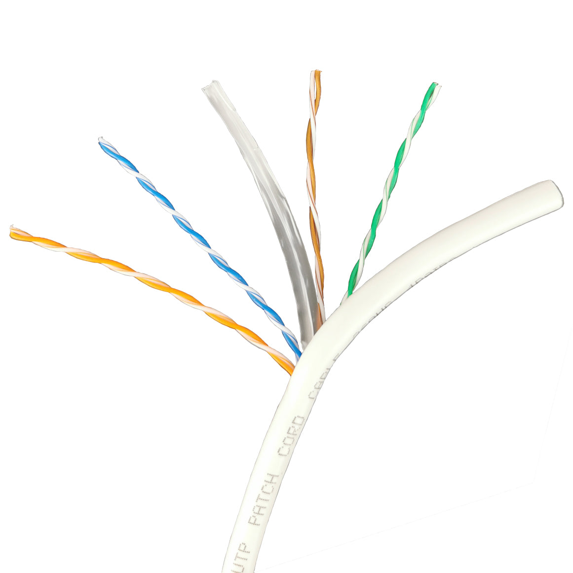 20m White Ethernet Network Lan Cable CAT6 UTP 1000Mbps RJ45 8P8C