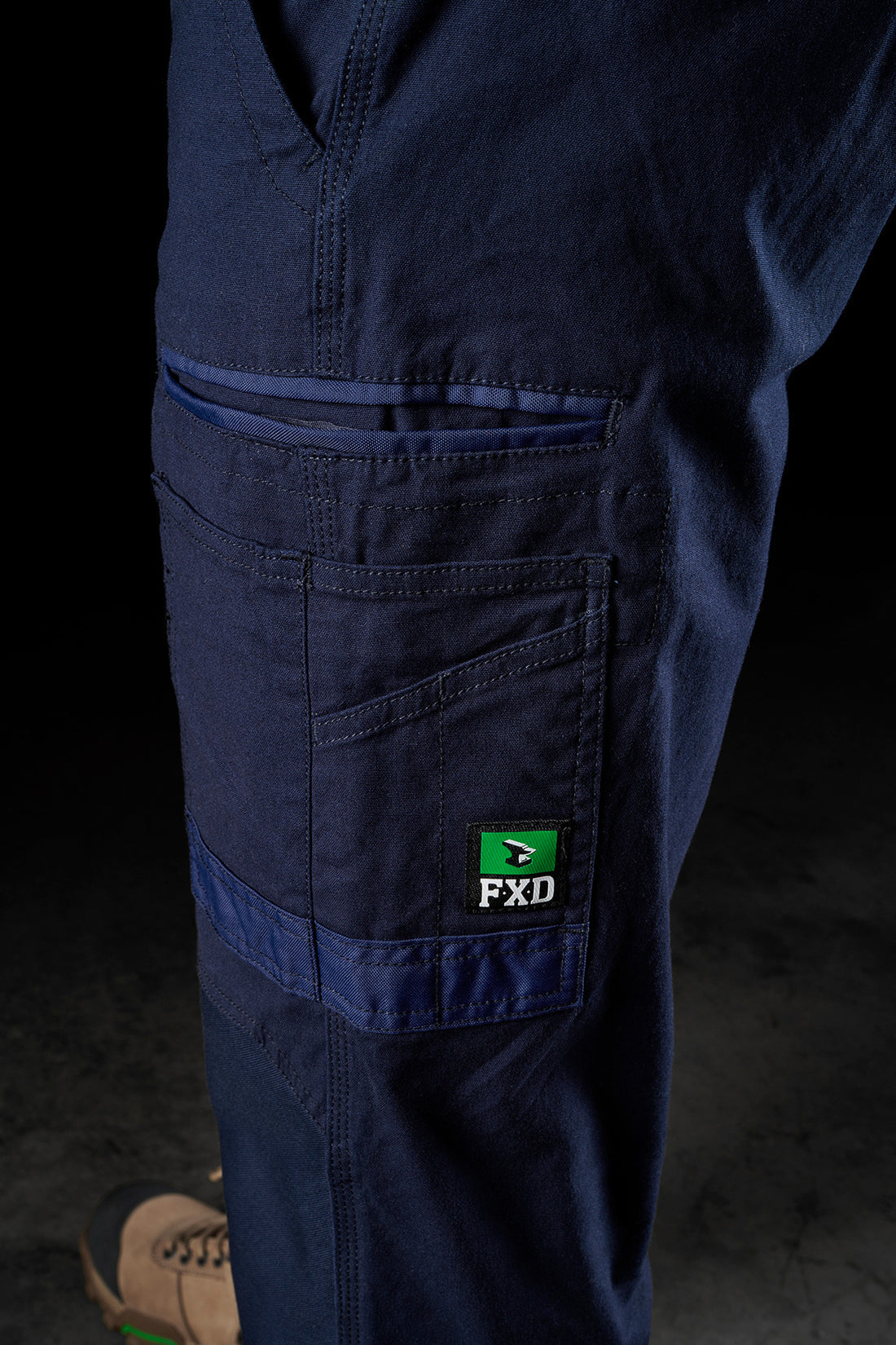 FXD WP4 CUFFED STRETCH WORK PANTS NAVY