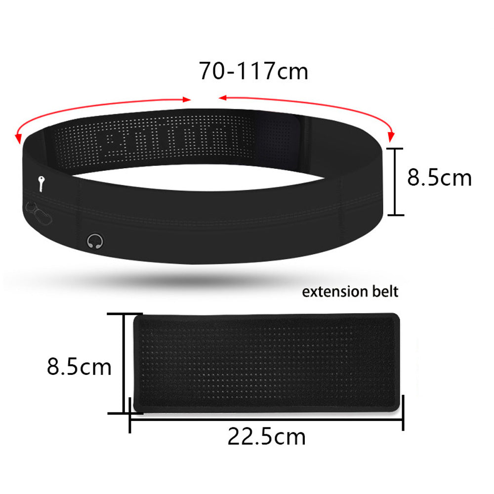 Sports Storage Belt, adjustable  Belt, Light Small Breathable Sweat Belt