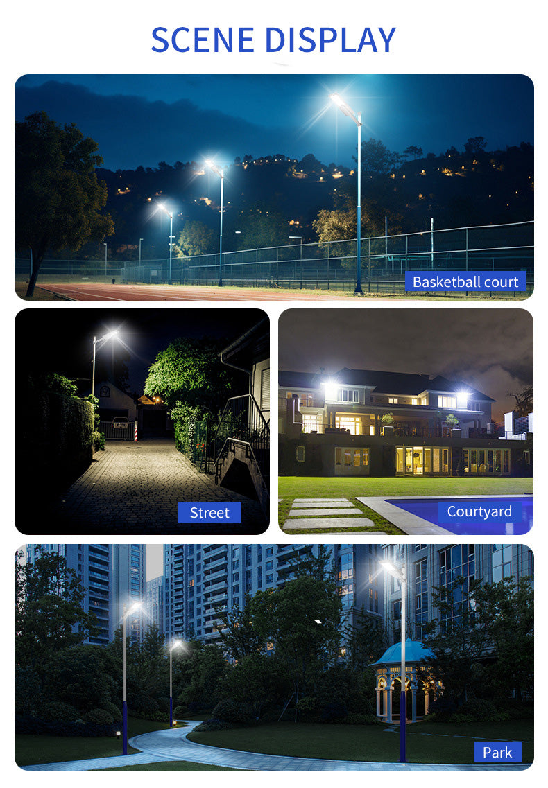 YH0105A 4 Mode Solar Street Light Ip65 Waterproof Outdoor Lamp 1000W