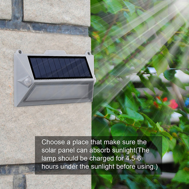 YH0408-PIR 3.7V 1200mAh rechargeable dual Motion Sensor Solar Wall Light