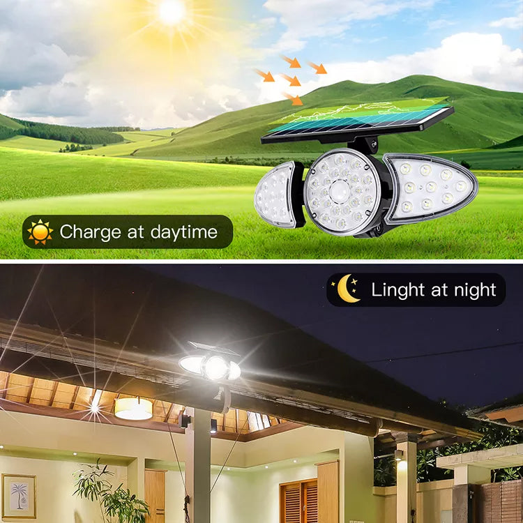 YH0530-PIR  38 LEDS  Solar Emergency Security Garden Wall Motion Sensor Light