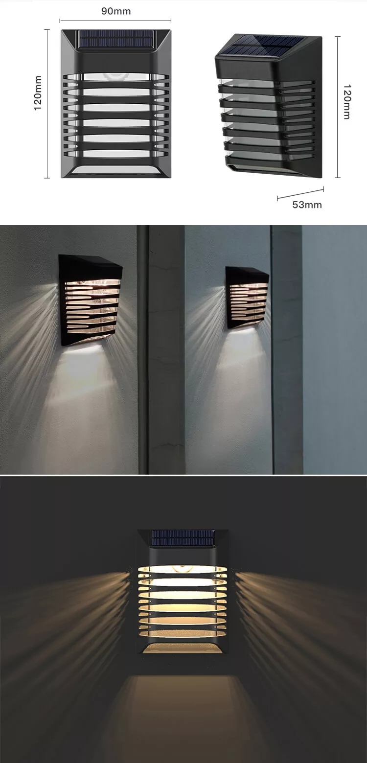 YH0614 Waterproof IP54 Outdoor Led Step Stair Deck Garden Solar Wall Light