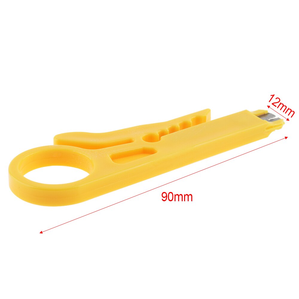 Mini Portable Yellow Wire Stripper Crimper Pliers with Ring Pressing Handle