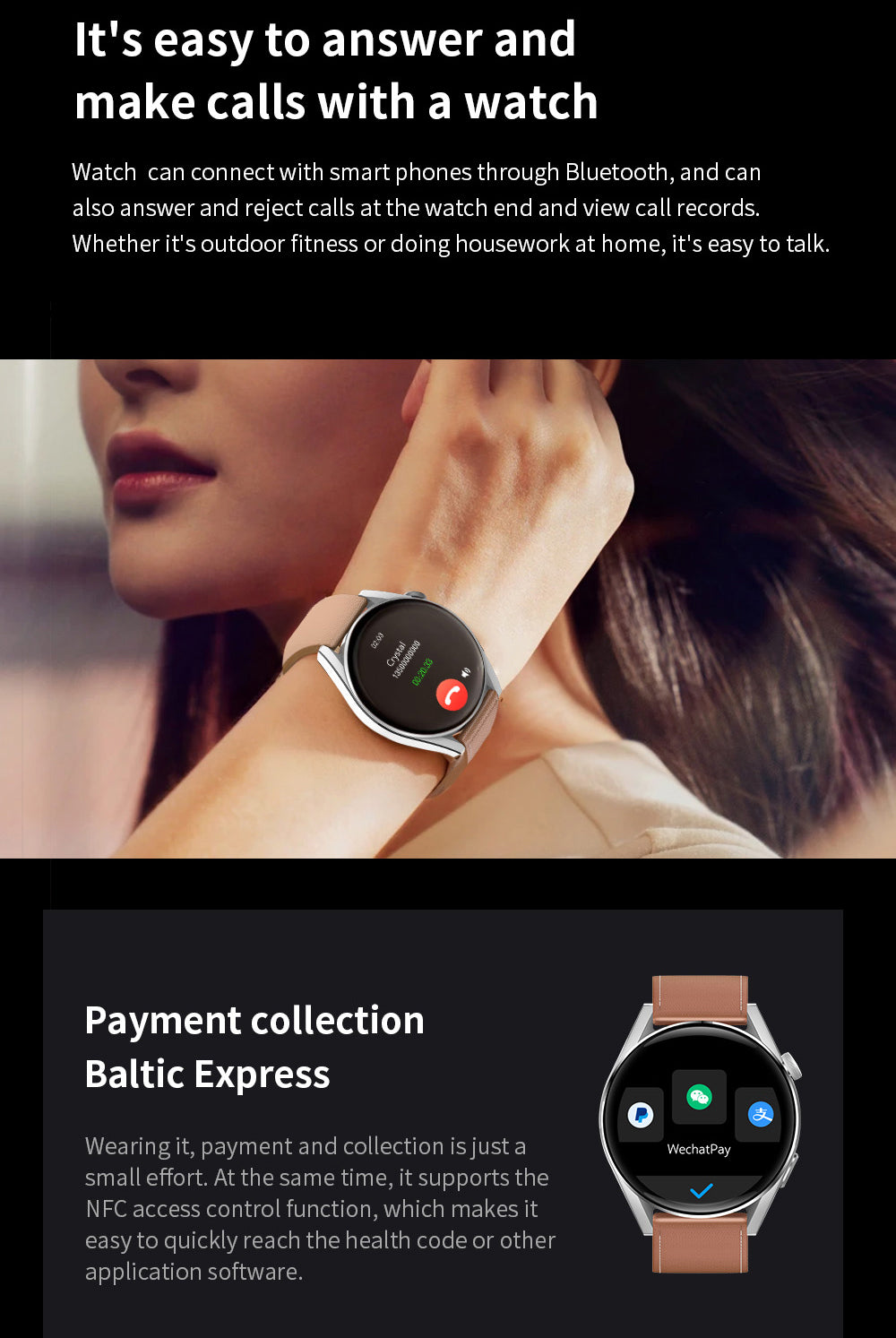 UM95pro 1.32 Inch Bluetooth Calling Smart Watch