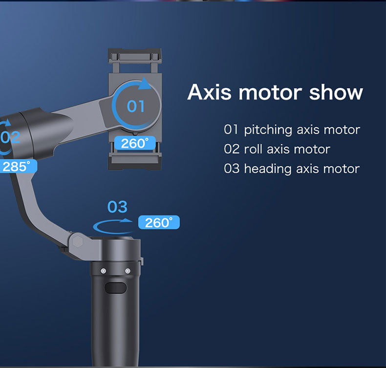Fy3 Intelligent Three Axis Anti Shake Pan Tilt Foldable Smartphone Gimbal