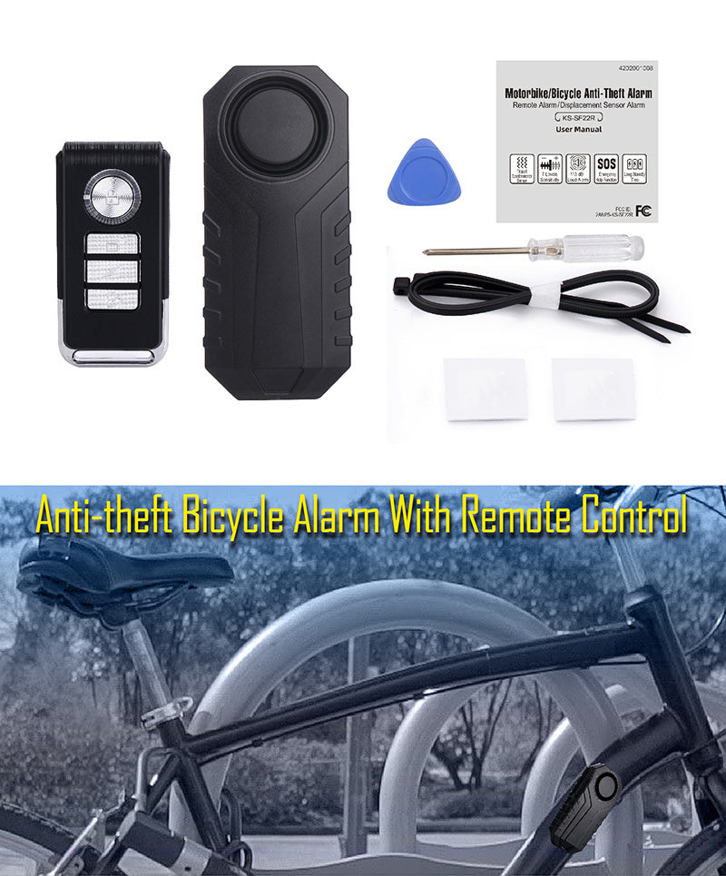 Bicycle Alarm  Anti-Theft for Bike Motorcycle Car Vehicles with Remote Control