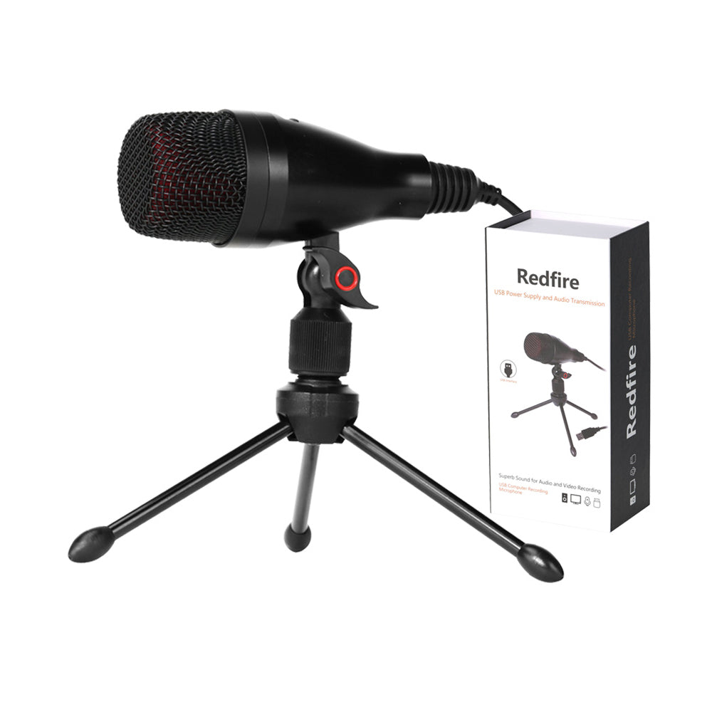 Redfire USB Computer Recording Microphone USB Power Supply and Audio Transmission