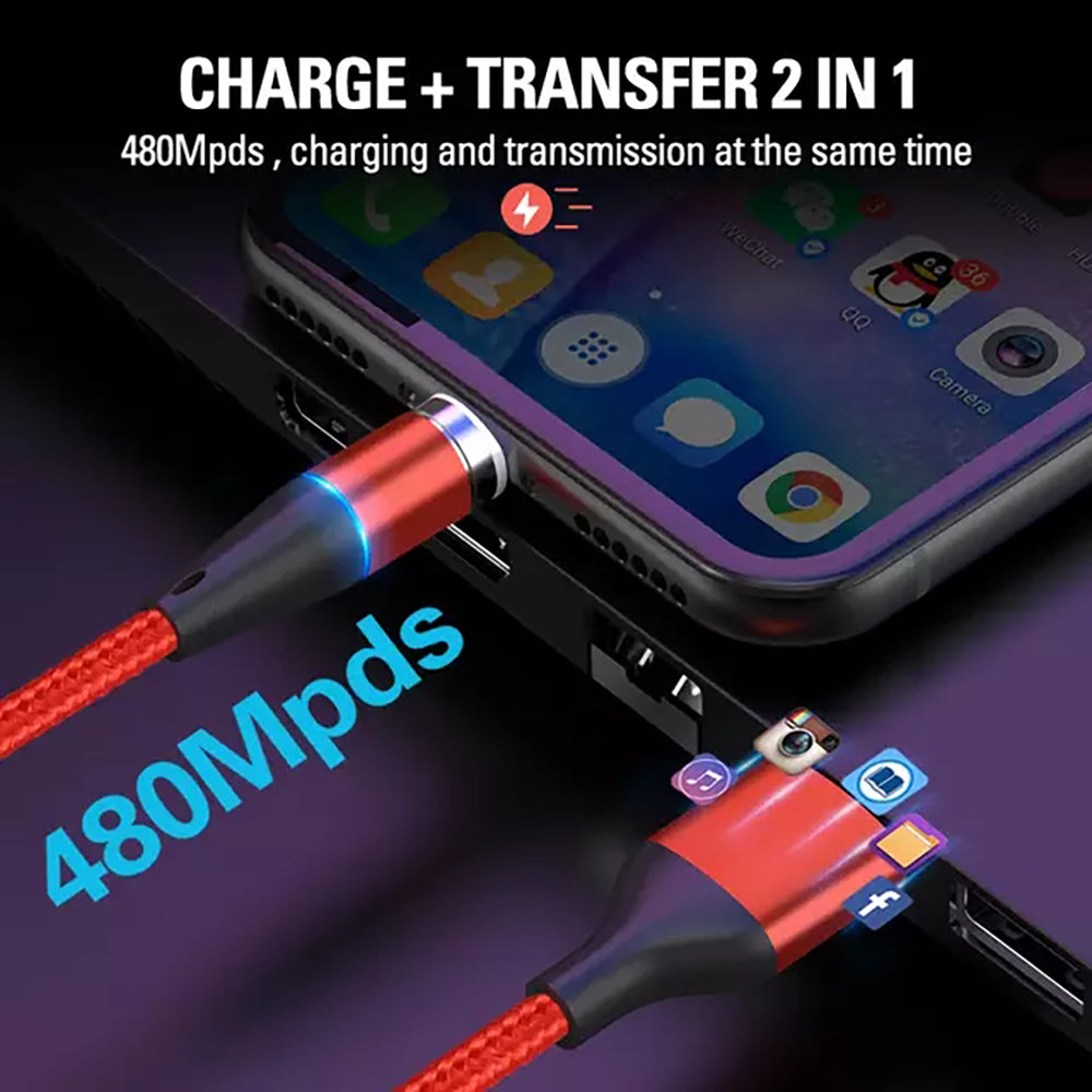 Magnetic Mobile Phone Charger Cable 1M, 2M USB to Micro  Lightning Type-C