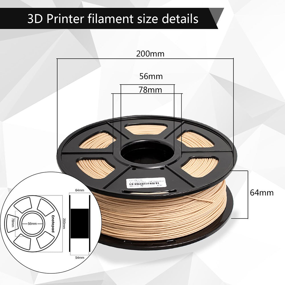 WOOD 3D Filament 1.75mm 1KG/Roll