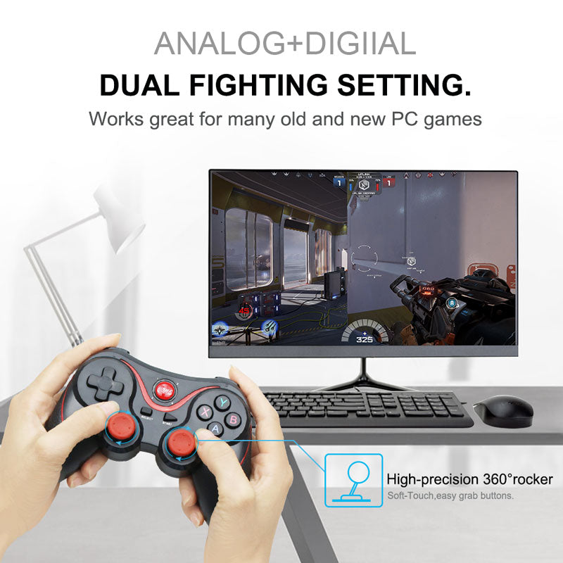 X3 wireless Bluetooth game handle for Android IOS  PC PS3 Phone Tablet