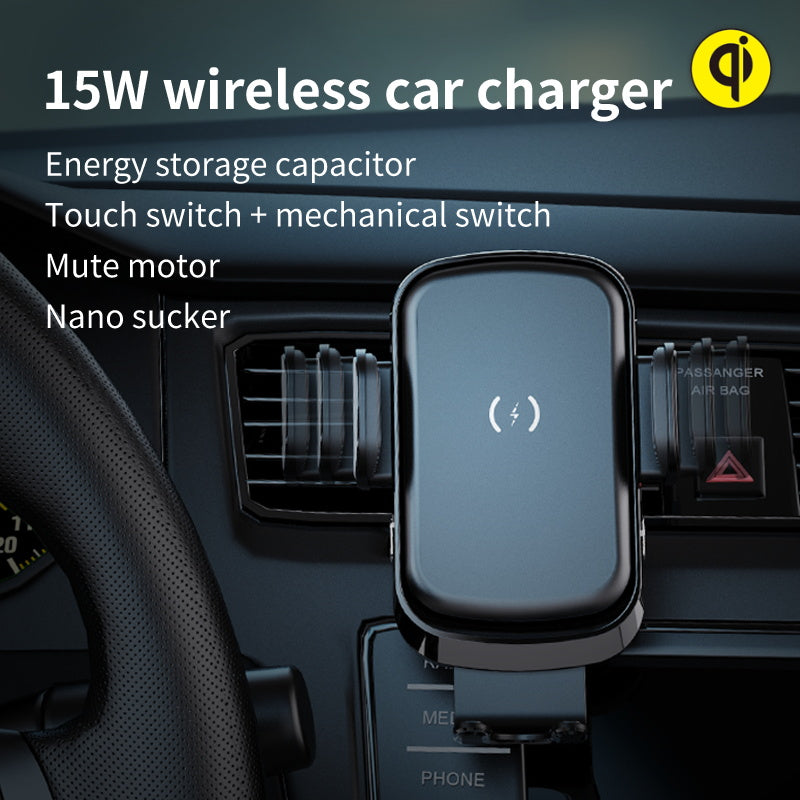 OJD-51 15W Automatic gear closing Intelligent Wireless Car Charger