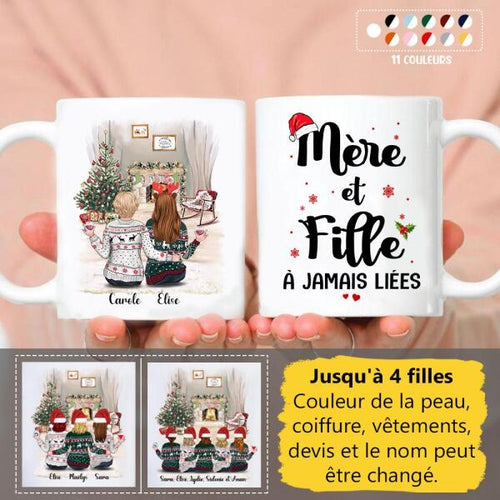 Jusqu'à 3 filles, tasse personnalisée meilleure amie, cadeau de