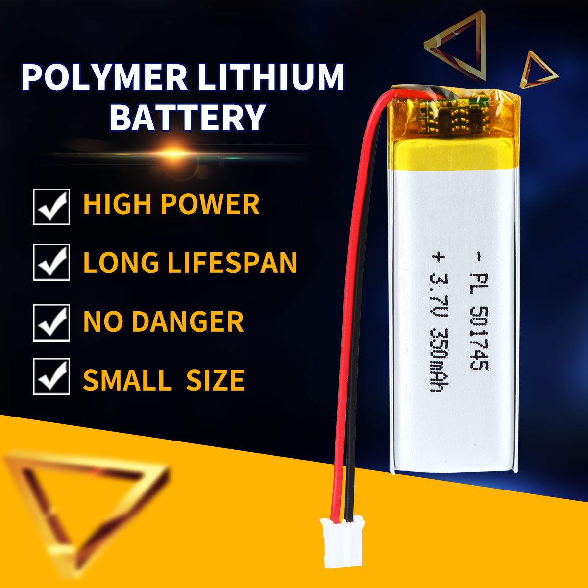 Buy Wholesale China 502035 500mah 3.7v Lithium Polymer Ion Battery