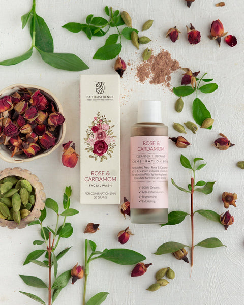 Rose & Cardamom - Powder Face Wash