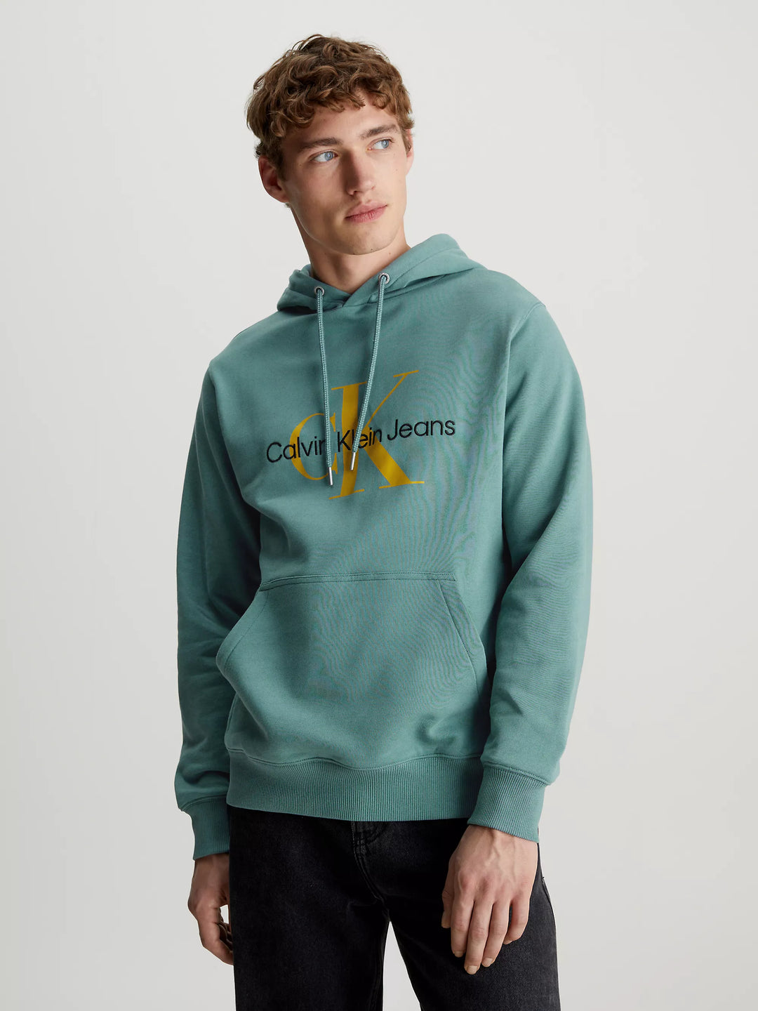 CKJ MONOLOGO HOODIE - BURNT T – W Menswear CLAY