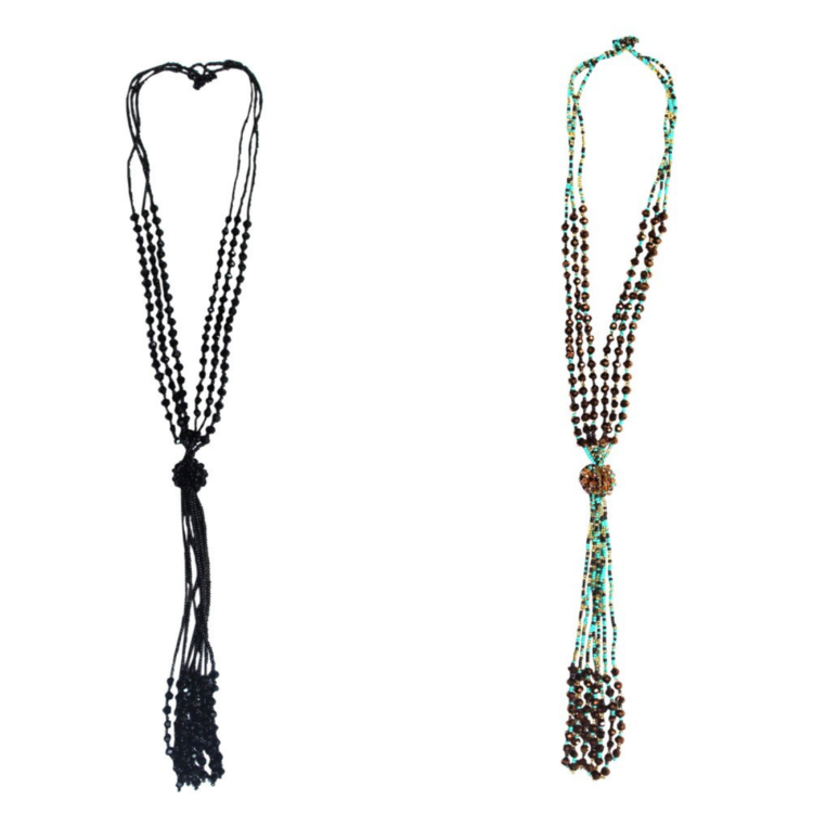 Long String Necklace Pendant Nickel free Fashion Women Art Craft 64406