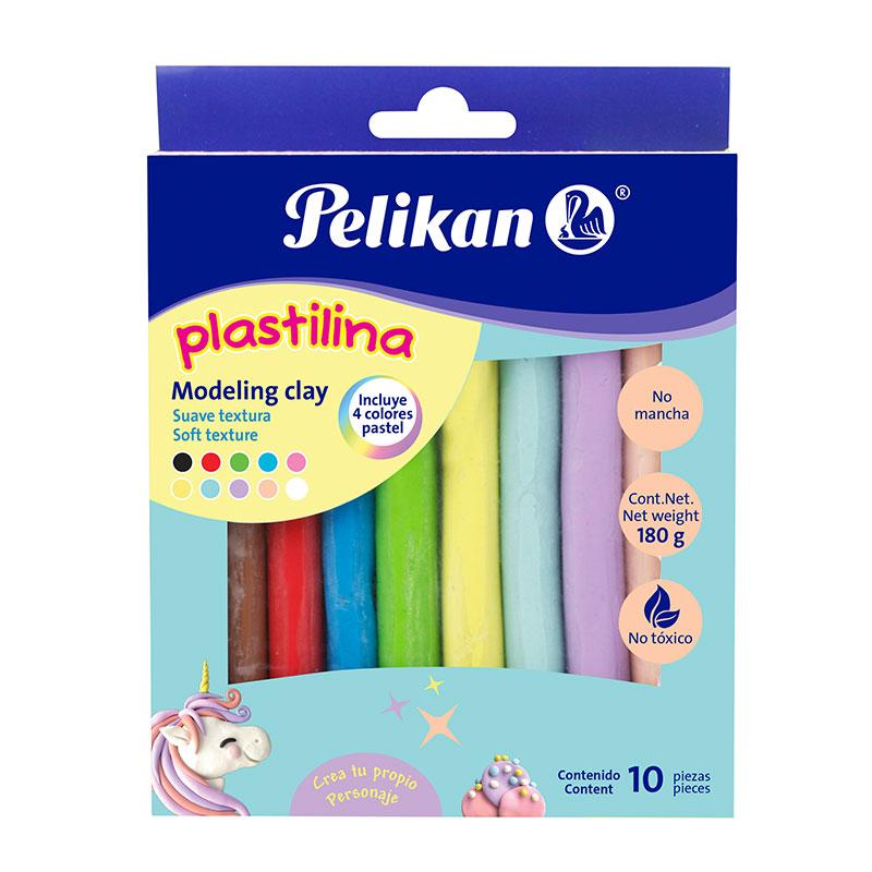 Plastilina Barritas Surtido Pastel C/10 piezas Pelikan | Papelería del  Ahorro