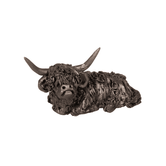 Hewie Wooden Highland Cow Sculpture