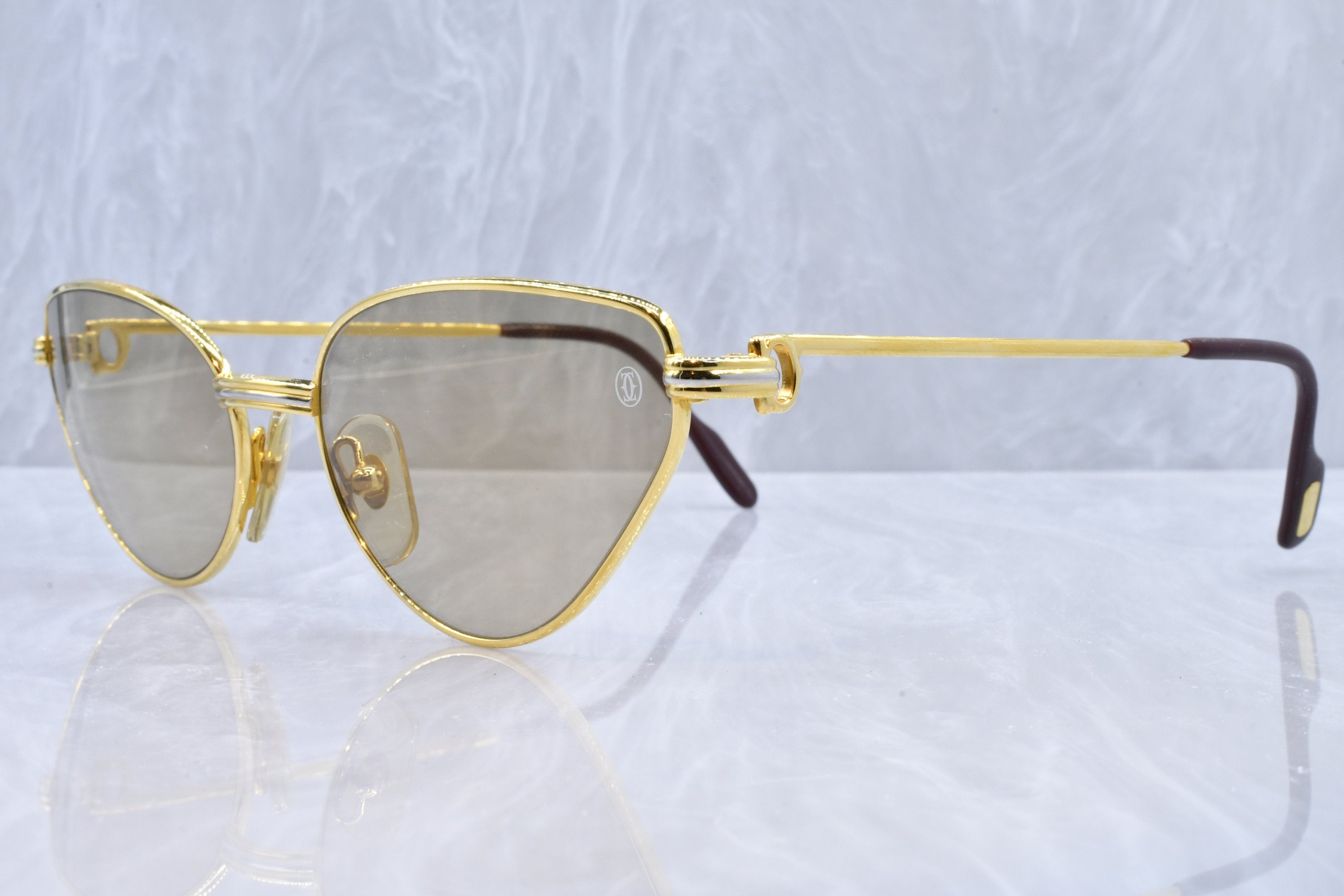 cartier men's glasses gold