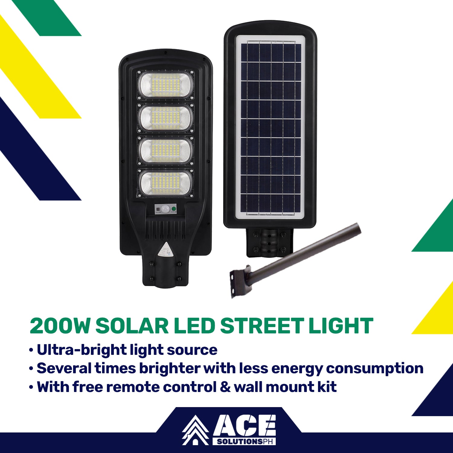 solar street light 200 watt