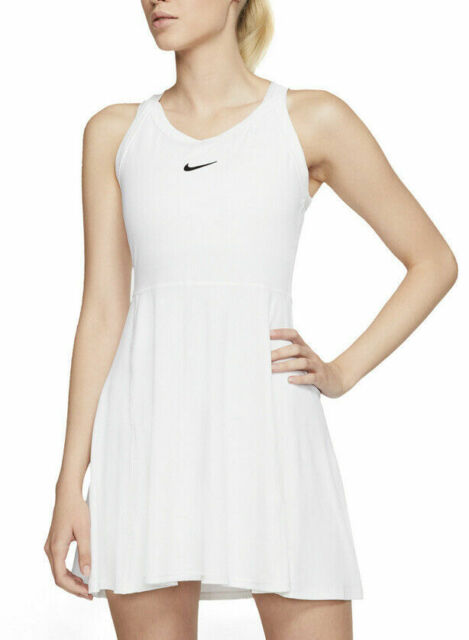 Nike Court Dri-Fit Advantage Tennis Dress White CV4692-100 Womens Sz XL NWT  $80