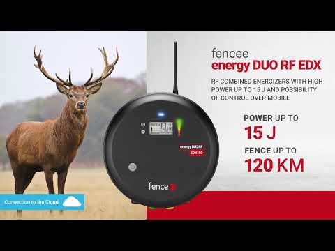 Electric fence energizer Fencee DUO RF EDX150 12V/230V 