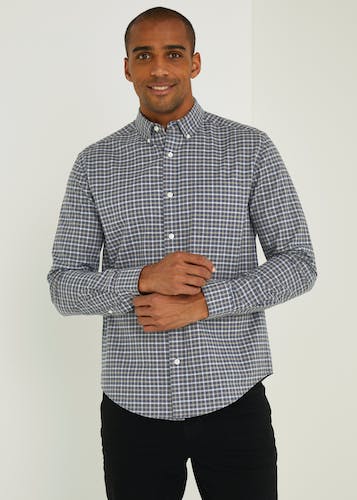 Taylor & Wright Black Knitted Jersey Shirt - Matalan