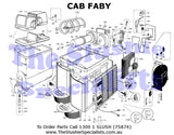 CAB Faby Exploded Parts View