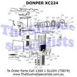 Donper XC224 Exploded Parts View
